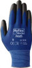 Ansell Size XS (6) Polyurethane General Protection Work Gloves For General Purpose, Knit Wrist Cuff, Full Fingered, Black/Blue, Paired 11-618-6 - 51612067