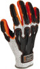 Ergodyne Size L Synthetic Blend Cut Resistant High Visibility Work Gloves For Mechanics & Lifting, Knit Wrist, Full Fingered, Gray/Orange, Paired 17094 - 31863640