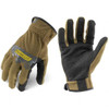 Ironclad Size XL (10) Synthetic Leather Work Gloves For Mechanics & Lifting, Uncoated, Slip-On Cuff, Full Fingered, Coyote, Paired IEX-PUG-05-XL - 10432268
