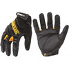 Ironclad Size L (9) Synthetic Leather Work Gloves For Mechanics & Lifting, Uncoated, Hook & Loop Cuff, Full Fingered, Black, Paired SDG2-04-L - 40952632
