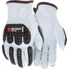 MCR Safety Work & General Purpose Gloves, Material Type: Leather or Synthetic Leather, Application: General Purpose, Coated Area: Uncoated, Womens Size: 3X-Large, Mens Size: 2X-Large, Hand: Paired 36136XXL - 13352182
