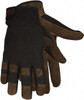 MCR Safety Size L Synthetic Blend Work Gloves Adjustable Closure Cuff, Brown/Black, Paired 920L-DZ - 45650595