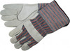 MCR Safety Size L Cowhide Work Gloves Uncoated, Safety Cuff, Red/Black/Gray, Paired 1300 - 62308598