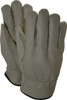 MCR Safety Size M Grain Cowhide Work Gloves For Work & Driver, Uncoated, Slip-On Cuff, Brown, Paired 3280M - 62396353