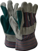 MCR Safety Size L Cowhide Work Gloves Uncoated, Safety Cuff, Red/Green/Black, Paired 1311 - 71515084