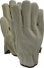 MCR Safety Size L (9) Split Cowhide General Protection Work Gloves For Work & Driver, Uncoated, Slip-On Cuff, Full Fingered, Beige, Paired 3730DPL - 72052475