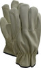 MCR Safety Size XL (10) Split Cowhide General Protection Work Gloves For Work & Driver, Uncoated, Slip-On Cuff, Full Fingered, Beige, Paired 3730DPXL - 72052509
