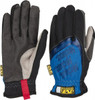 Mechanix Wear Size L (10) Synthetic Leather General Protection Work Gloves For Mechanics & Lifting, Uncoated, Slip-On Cuff, Full Fingered, Blue, Paired MFF-03-010 - 03594835