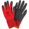 Honeywell North Size 2XL Work Gloves Palm & Fingers Coated, Red/Black NF11/11XXL - 79299665