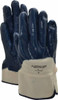 PRO-SAFE Size L (9) Nitrile Coated Terry General Protection Work Gloves For General Purpose, Palm & Fingers Coated, Safety Cuff, Full Fingered, Black/White, Paired 56-3145/L - 05875349