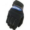 PRO-SAFE Size S (8) Work Gloves For General Purpose, Uncoated, Hook & Loop Cuff, Full Fingered, Black, Paired PS-UT-05-008 - 12812517