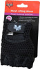 Valeo Size S (7-8) Leather General Protection Work Gloves For Mechanics & Lifting, Uncoated, Hook & Loop Cuff, Fingerless, Black, Paired VA4575SM - 07431901