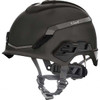 MSA Safety ANSI Type I Class C, G & E 4-Point Ratchet Short Brim Hard Hat One Size Fits Most, High Density Polyethylene, Slotted, Black 10194798 - 19311976