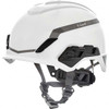 MSA Safety ANSI Type I Class C, G & E 4-Point Ratchet Short Brim Hard Hat One Size Fits Most, High Density Polyethylene, Slotted, White 10194791 - 19312040