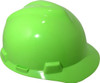 MSA Safety ANSI Type I Class E 4-Point Pin Lock Hard Hat One Size Fits Most, Polyethylene, Slotted, Hi-Viz Lime Green 815558 - 72734460