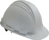Honeywell North ANSI Type I Class E 4-Point Pin Lock Hard Hat Size 6-1/2 to 8, High Density Polyethylene, Slotted, White A59010000 - 09209107