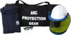 PRO-SAFE Size L, 2 HRC, Arc Flash Clothing Kit 12 cal per Sq cm, Hard Cap Protection AF-KIT-A-L - 42649251