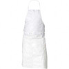 KleenGuard Pack of (100) 28" Wide x 36" Long Bib Aprons Spunbound, White, Resists Dry Particles 43744 - 43887157