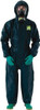 Ansell Pack of 6 Size XL Film Laminate Chemical Resistant General Purpose Coveralls Green, Zipper Closure, Elastic Cuffs, Sock with Boot Overflap, Welded & Taped Seams, Hazard Level B GR40-T92-111-05 - 32270480