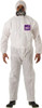 Ansell Pack of 25 Size XL SMS General Purpose Coveralls White, Zipper Closure, Elastic Cuffs, Elastic Ankles, Serged Seams, Hazard Level D WH15-S92-100-05 - 32272965