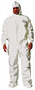 DuPont 12 Qty 1 Pack Size 4XL Saranex Chemical Resistant Coveralls White, Zipper Closure, Elastic Cuffs, Open Ankles, Bound Seams SL122BWH4X00120 - 07372535