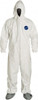DuPont 25 Qty 1 Pack Size XL Film Laminate General Purpose Coveralls White, Zipper Closure, Elastic Cuffs, Elastic Ankles, Serged Seams TY122SWHXL0025H - 40600116