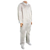 Precise Size 2XL Polypropylene General Purpose Coveralls White, Zipper Closure, Open Cuffs, Open Ankles 5702XXL - 61865457