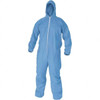 KleenGuard Pack of 21 Size 3XL FR Disposable General Purpose Coveralls Blue, Zipper Closure, Elastic Cuffs, Elastic Ankles, Serged Seams 45326 - 08524753
