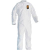 KleenGuard Pack of 25 Size 5X/6XL Film Laminate General Purpose Coveralls White, Zipper Closure, Open Cuffs, Open Ankles, Serged Seams 41490 - 44629681