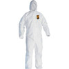 KleenGuard Disposable & Chemical Resistant Coveralls, Garment Style: Coveralls, Garment Type: Chemical Resistant, Material: Microporous, Size: Large, Color: White, Cuff Style: Elastic 47997 - 14260533