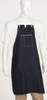 Ansell 28 x 36" General Purpose Bib Apron Denim, 14 oz Material, Blue, 1 Pocket, Tie Waist & Neck Strap Closure 57-003 - 05748884