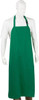 MCR Safety 35 x 48" General Purpose Bib Apron PVC & Polyester, 23 oz Material, Green, Flame Resistant 368R5 - 69781060