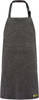 PRO-SAFE 27 x 35" Cut Resistant Bib Apron ATA Yarn, 16 oz Material, Charcoal CHAP-A1-AP35 - 36020295