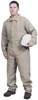 Stanco Safety Products Size 2XL Khaki HRC 1 Flame Resistant/Retardant Coveralls 50 to 52" Chest, Nomex, 7 Pockets, Zipper Closure, Snap Cuffs, Straight Ankles NX4-681TN-2X - 03746849