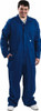 Stanco Safety Products Size L Royal Blue HRC 2 Arc Protection Coveralls 42 to 44" Chest, Indura, 7 Pockets, Zipper Closure, Snap Cuffs, Straight Ankles US7681RB-L - 60080769
