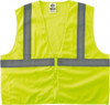 Ergodyne Size 2X/3XL Lime Mesh General Purpose High Visibility Vest 52 to 58" Chest, Polyester, Zipper Closure, 1 Pocket, ANSI/ISEA 107 21057 - 88453840