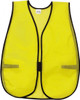 MCR Safety One Size Fits Most Yellow Mesh General Purpose High Visibility Vest 18" Chest, Polyester, Hook & Loop Closure V200 - 84185438