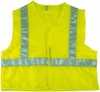 AccuformNMC Size XL Lime Mesh General Purpose High Visibility Vest PVC, Hook & Loop Closure SV7 - 76584192