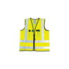 OccuNomix Size 2XL Yellow Solid Surveyors High Visibility Vest 48 to 50" Chest, Polyester, Zipper Closure, 12 Pockets, ANSI 107-2015 LUX-SSFS-Y2X - 05377239