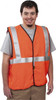 OccuNomix Size 2XL Flame Resistant/Retardant Orange Solid General Purpose High Visibility Vest 48 to 50" Chest, Modacrylic/Aramid Blend, Hook & Loop Closure, 1 Pocket, ANSI 107-2015, ASTM F1506, ATPV=5.4 cal/cm² LUX-SSG/FR-O2X - 62674015