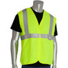 PIP High Visibility Vests, Vest Style: General Purpose, Vest Type: Hi Visibility, Front Closure: Zipper, Material: Polyester, Material Composition: Solid, Color: Yellow 305-2200-2X - 19426659