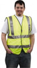 PRO-SAFE Size 3XL Yellow Mesh General Purpose High Visibility Vest 49 to 52" Chest, Polyester, Hook & Loop Closure, ANSI/ISEA 107-2015 PS-MSH2-Y3XL - 87041125