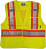 Viking Outerwear Size 2X/3XL Lime Mesh Breakaway High Visibility Vest 51 to 55" Chest, Polyester, Hook & Loop Closure, 4 Pockets, ANSI 107-2010 Class 2, Level 2 U6125G-2XL/3XL - 30617294