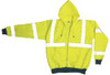 OccuNomix Size S Yellow General Purpose & High Visibility Sweatshirt 35-37" Chest, Polyester, Zipper Closure, 2 Pockets, ANSI 107 2004 LUX-SWT3HZ-YS - 08235624