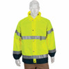 OccuNomix Jackets & Coats, Garment Style: Jacket, Garment Type: Breathable, Hi-Visibility, Waterproof, Color: Yellow, Material: Polyester, Hazardous Protection Level: ANSI/ISEA 107-2015 Type R Class 3, Closure: Snap, Zipper LUX-TJR-YL - 41954934