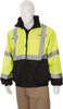 OccuNomix Size 3XL Hi-Viz Yellow Cold Weather & High Visibility Jacket Polyester, Zipper Closure, 6 Pockets LUX-ETJBJR-BY3X - 42796615