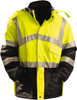 OccuNomix Size XL Hi-Viz Yellow Cold Weather Parka Polyester, Zipper Closure, 3 Pockets LUX-TJCW-YXL - 54643879