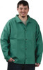 PRO-SAFE Size 2XL Green Flame Resistant/Retardant Jacket 50-52" Chest, Cotton, Snaps Closure WELD-JK-A2-2XL - 42649517