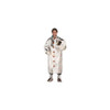 PRO-SAFE Size XL Silver, Yellow & Black Aluminized Coat 48-50" Chest, Aluminized & Kevlar, Snaps Closure AL07-CK-50XL - 54164470