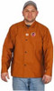 Stanco Safety Products Size XL Brown Welding & Flame Resistant/Retardant Jacket 46-48" Chest, Cotton, Snaps Closure, 1 Pocket W630-X-LARGE - 07521529